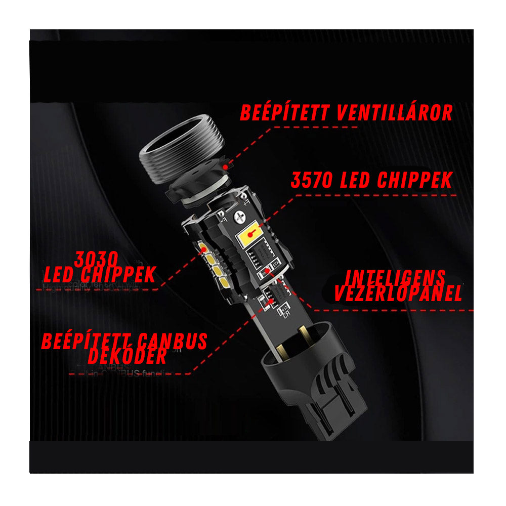 T20 W21W led CANBUS fehér 2db