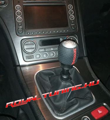 Alfa Romeo váltógomb 5sebességes piros varrással