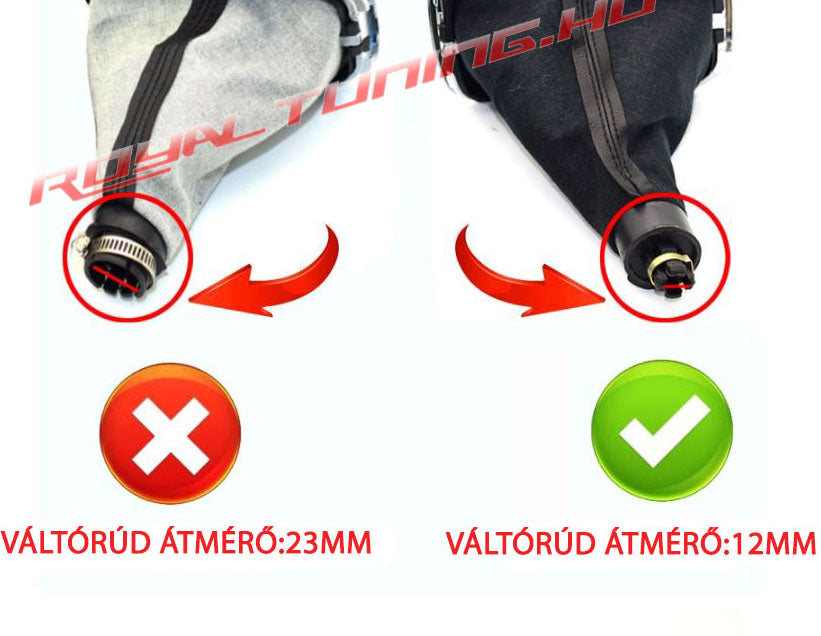 Audi A3 8L váltógomb és váltószoknya 5sebességes 12mm