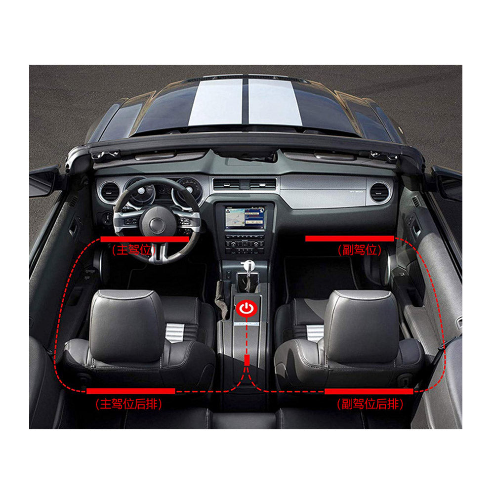 Led lábtér világítás szett bluetooth funkcióval