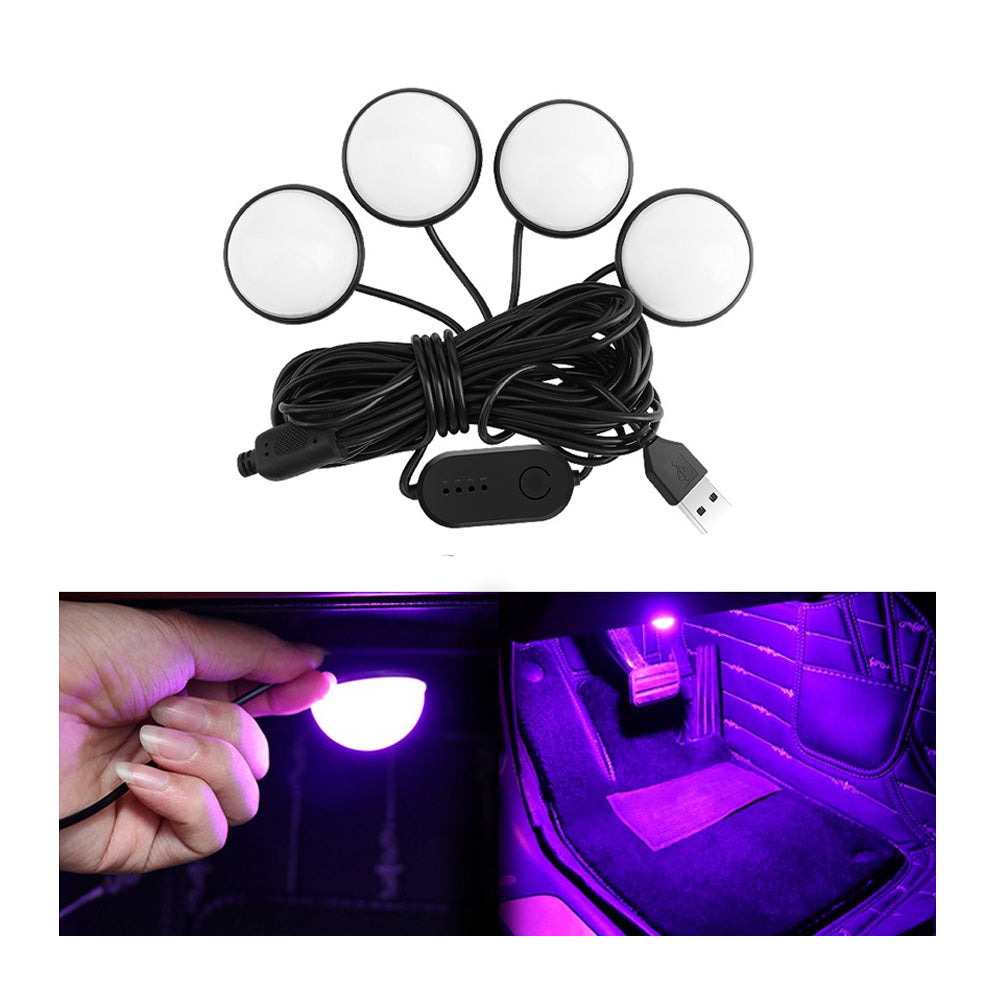 Led lábtér világítás szett USB-s