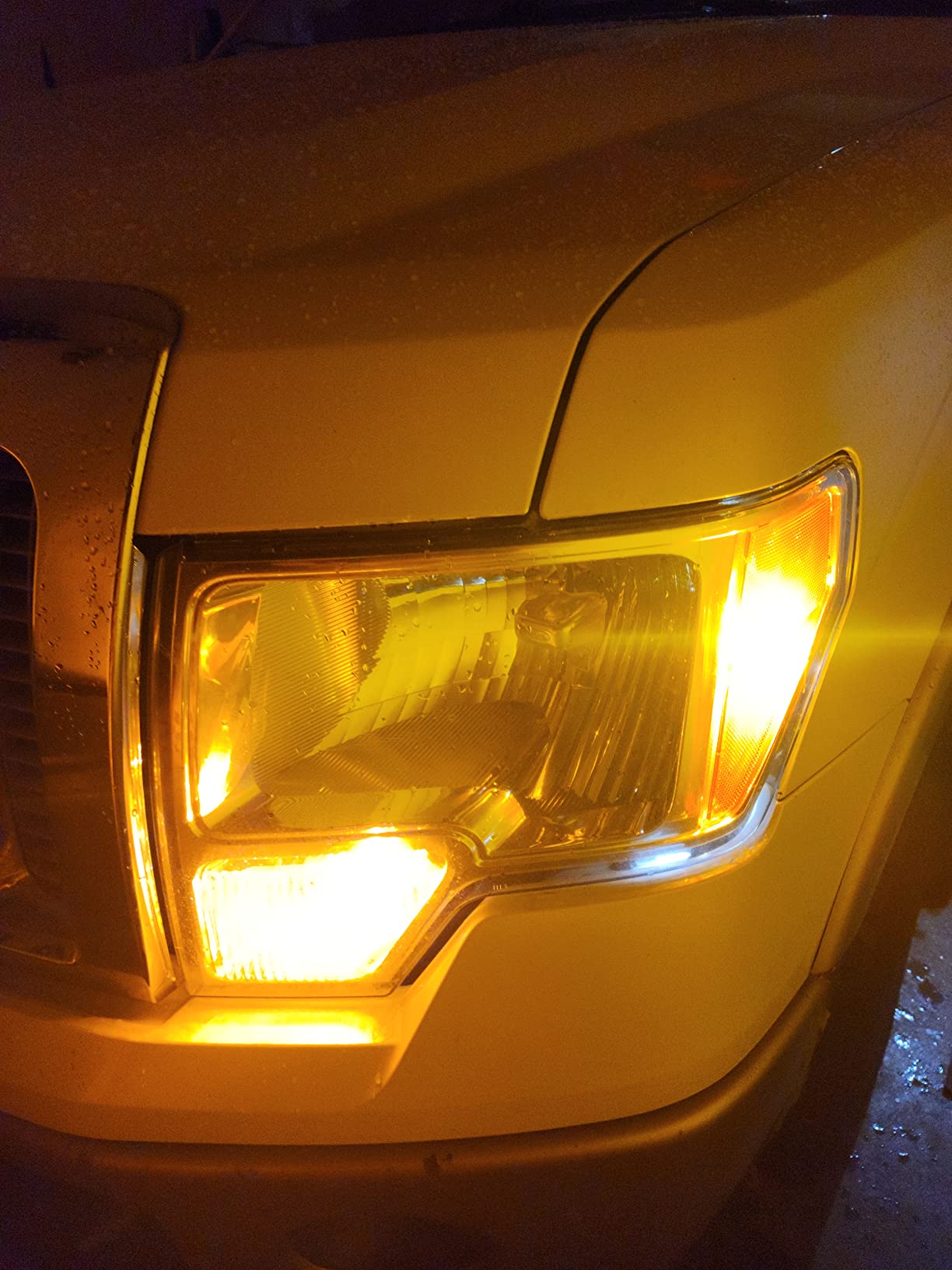 BA15S led sárga projektoros -prémium- 2db