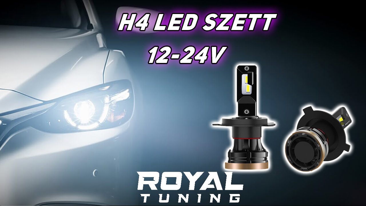 H4 Led izzó 2db