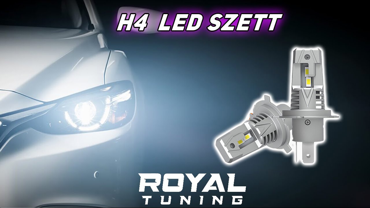 H4 Led izzó ventillátorral 2db