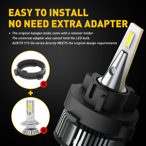 H7 Led izzó 2db Vokswagen adapteres Polo 5, Touran