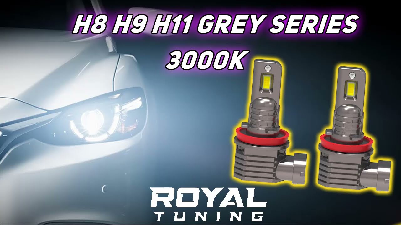 H9 Led izzó 2db 3000K Kadmiumsárga