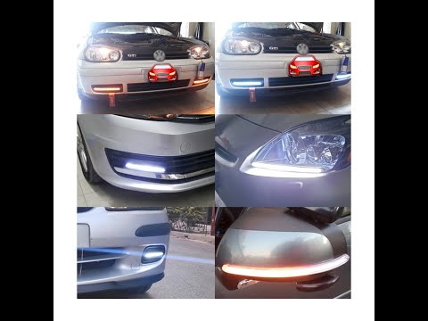 Ledes nappali menetfény szett index és üdvözlőfény funkcióval 2db