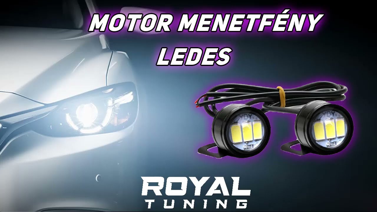 Led Kiegészítő fényszóró fehér 2db