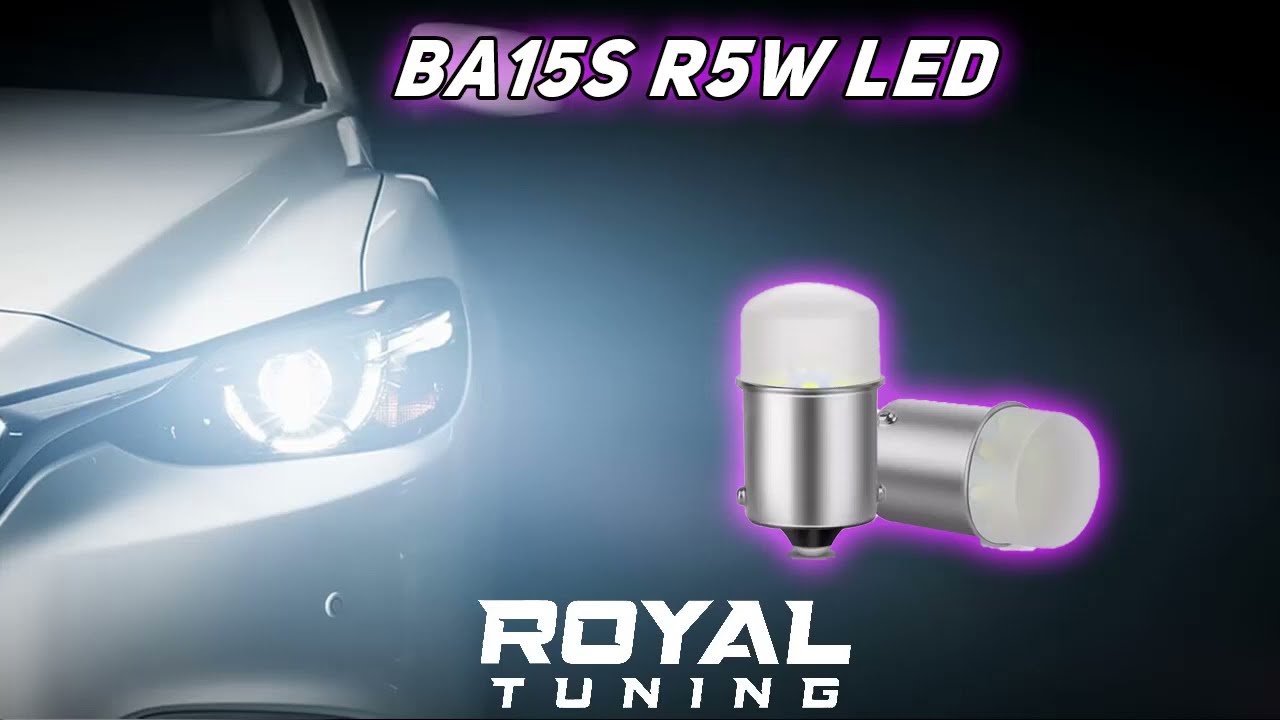 R5W led naranccsárga 2db