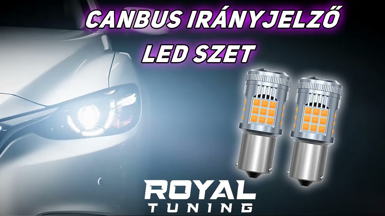 BAU15S led narancssárga CANBUS 2db (polaritásfüggetlen)