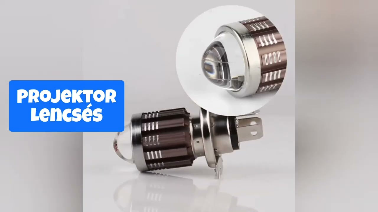 H4 led izzó motorba projektoros