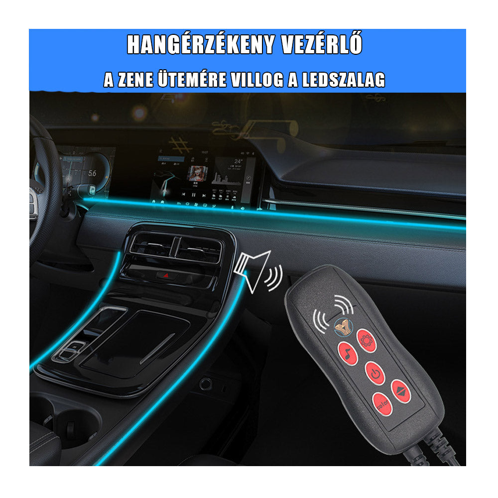 Műszerfal ledszalag szett RGB 3méter