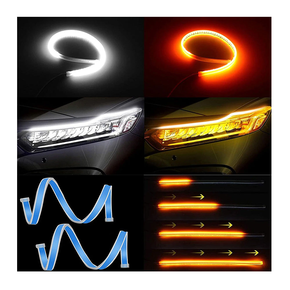 Ledes nappali menetfény szett üdvözlőfény és futófényes index funkcióval 2db