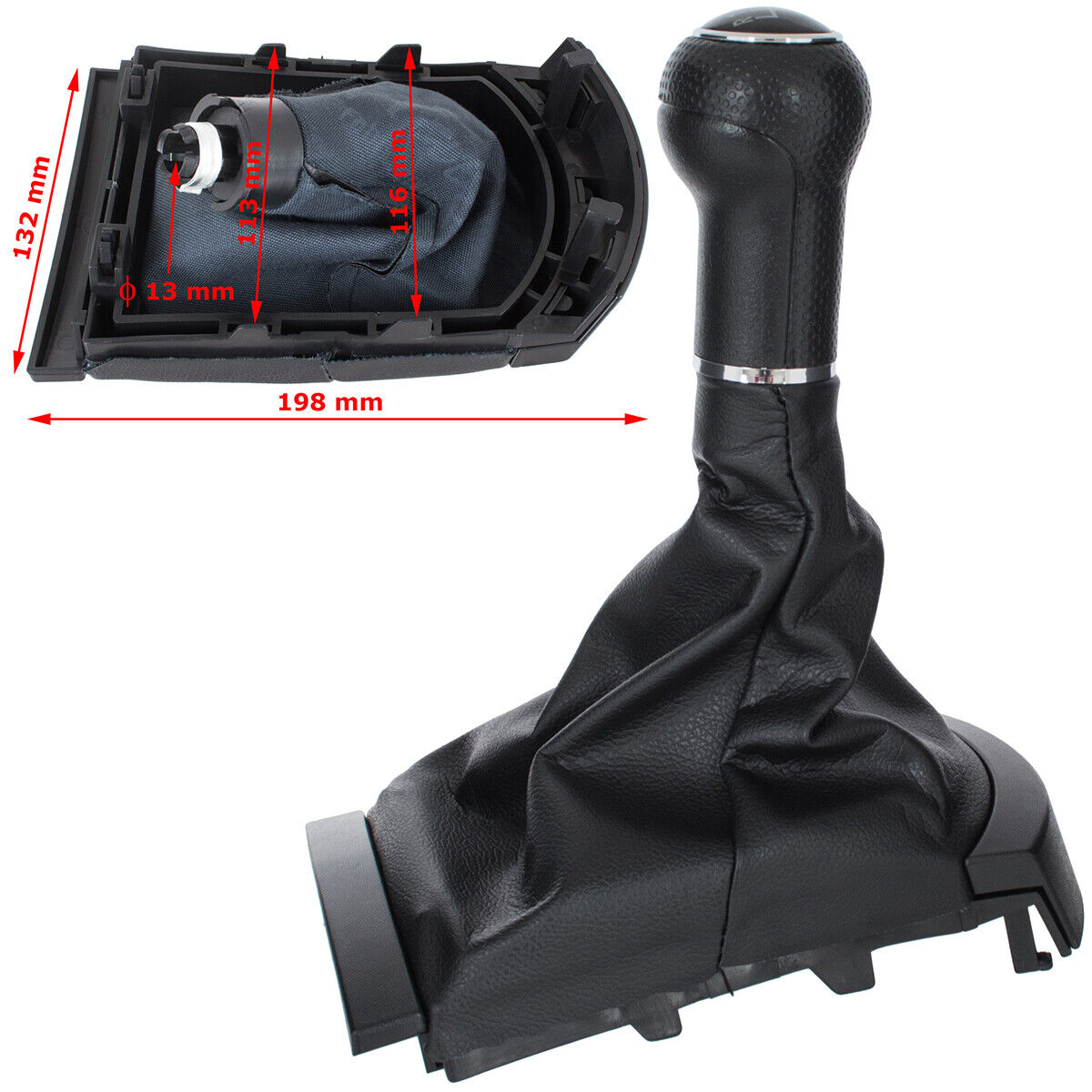 Seat Ibiza váltógomb és váltószoknya 12mm 6 sebességes