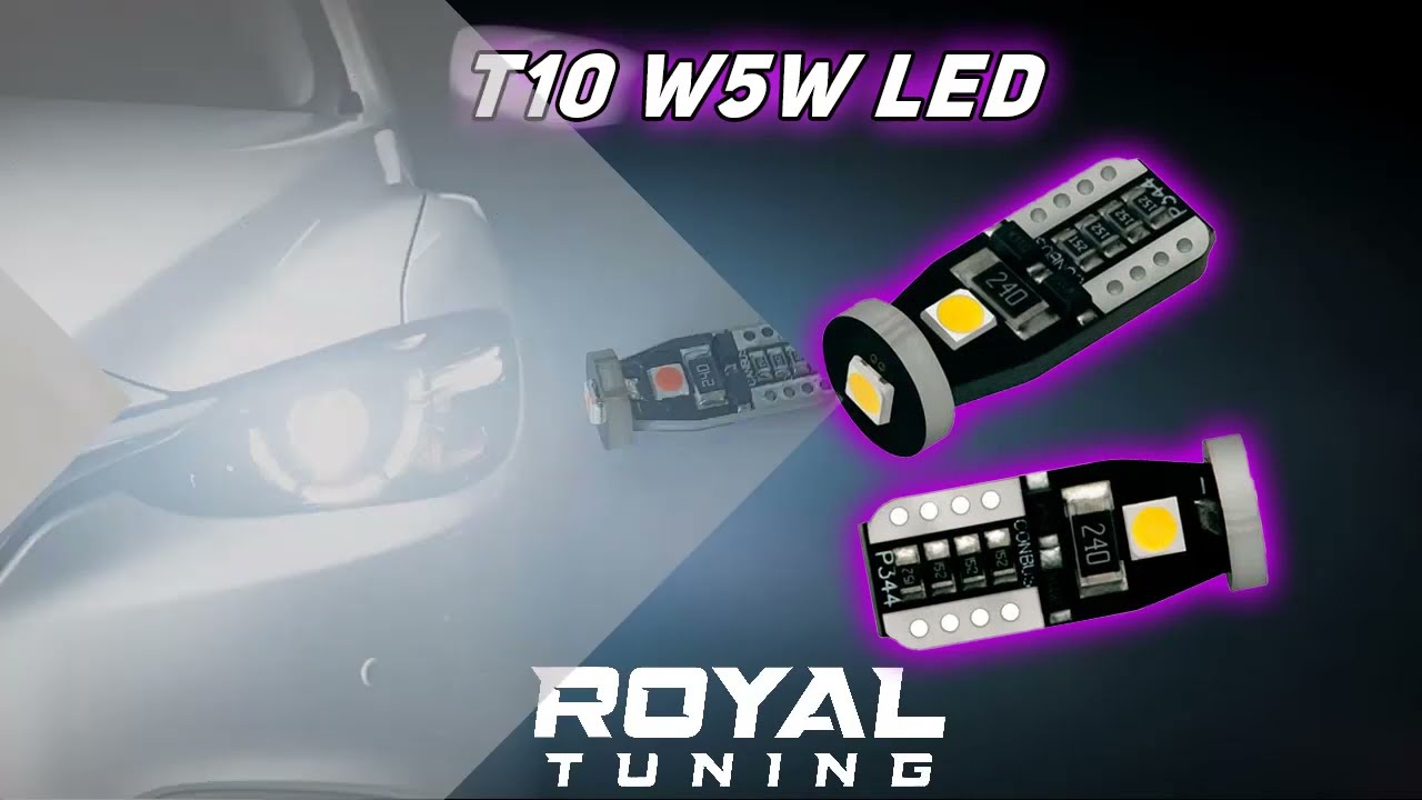 T10 led piros 2db