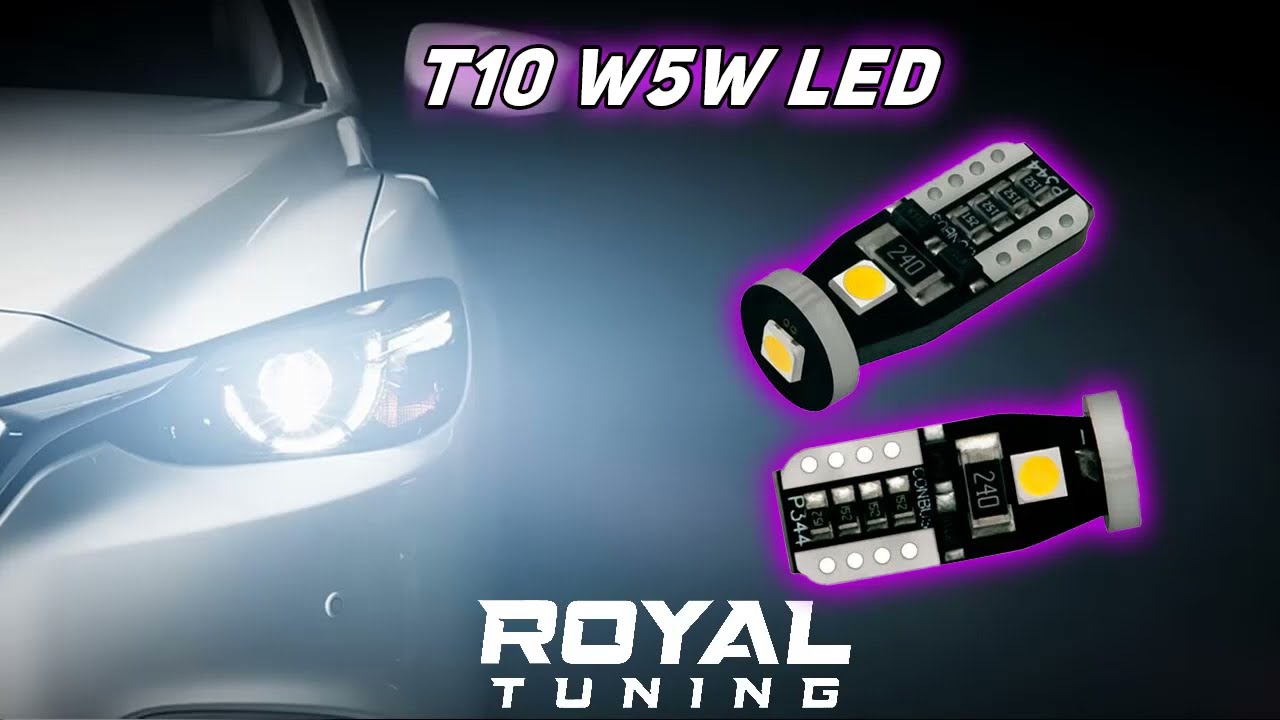 T10 led sárga 2db