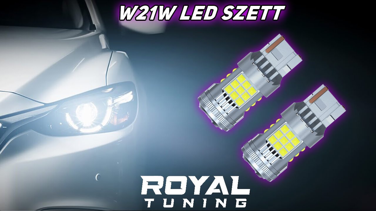 T20 W21W led CANBUS fehér 2db
