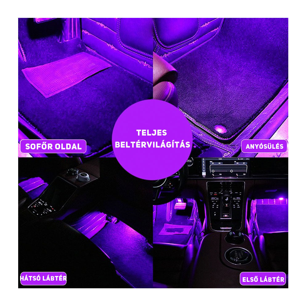 Led lábtér világítás szett USB-s