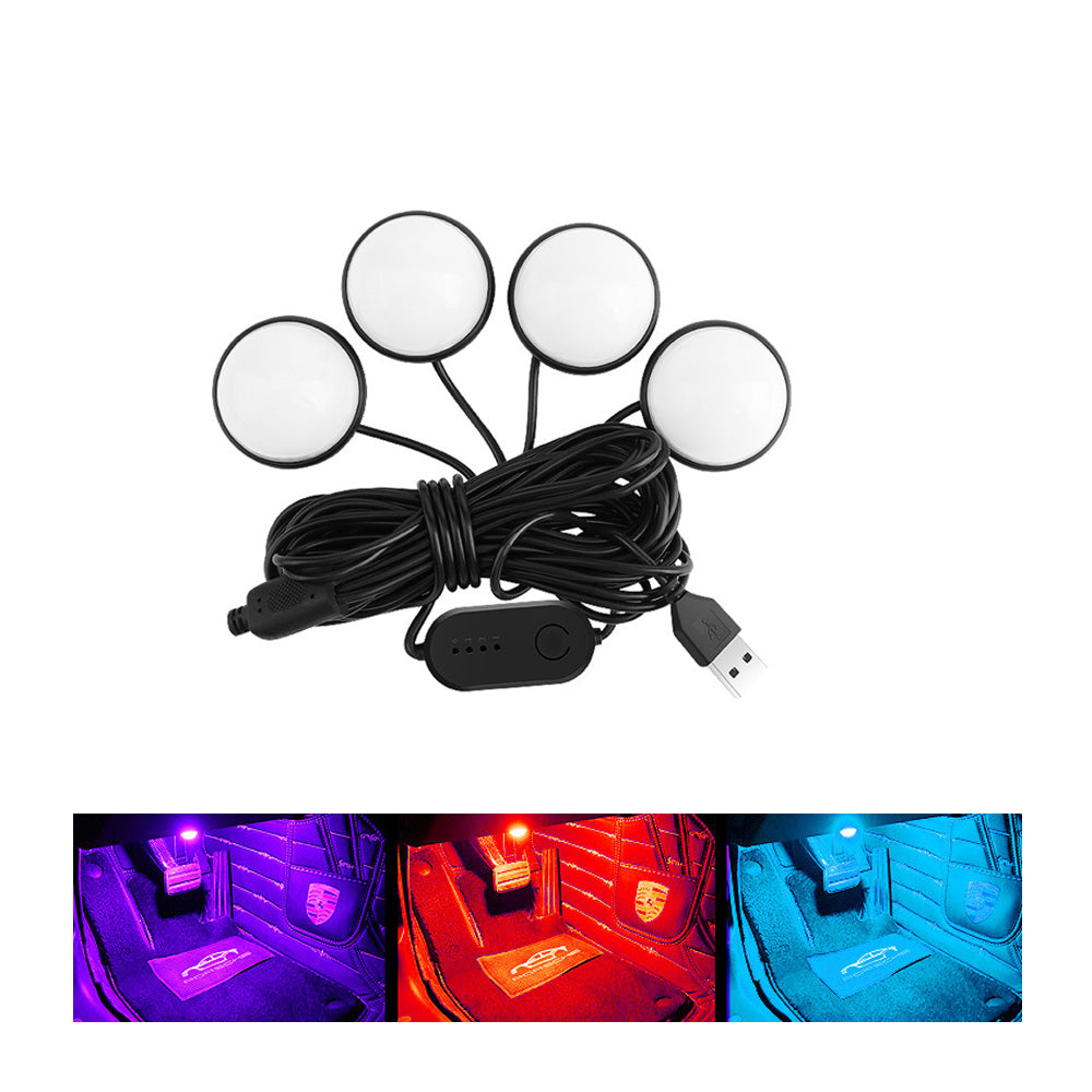 Led lábtér világítás szett USB-s