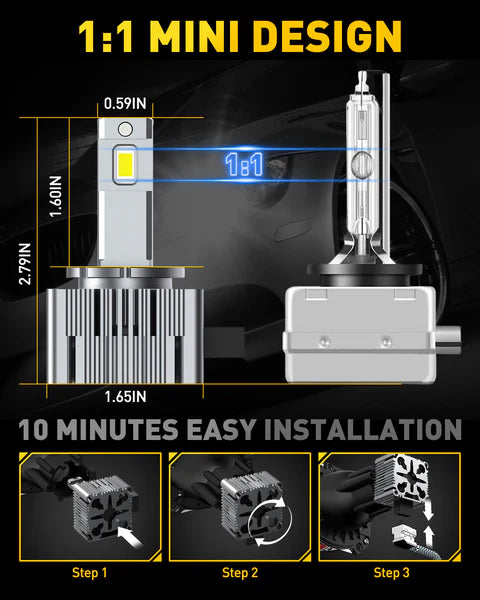 D1S Led izzó 2db AUXITO