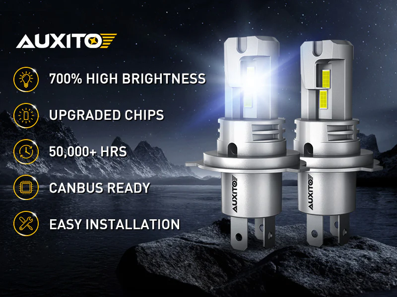 H4 Led izzó 2db AUXITO