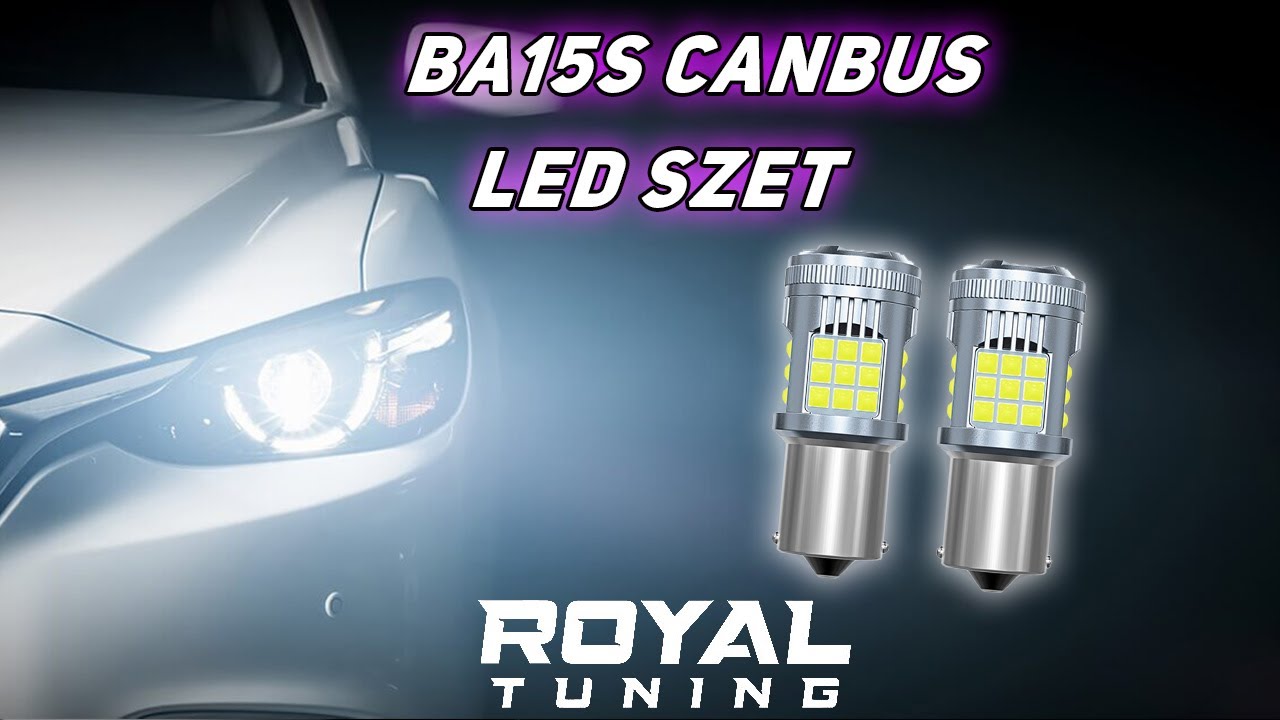 BAY15D led fehér CANBUS 2db