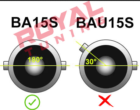 BA15S led sárga projektoros -prémium- 2db