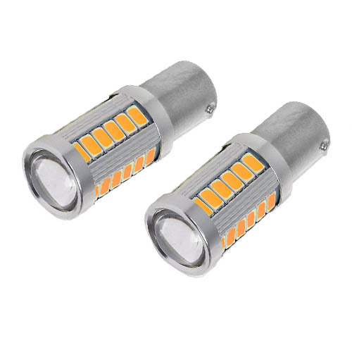 BA15S led sárga projektoros -prémium- 2db