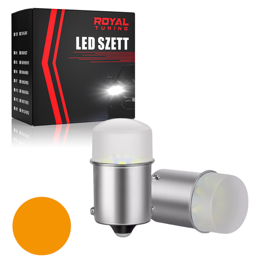 BA15S led naranccsárga 2db