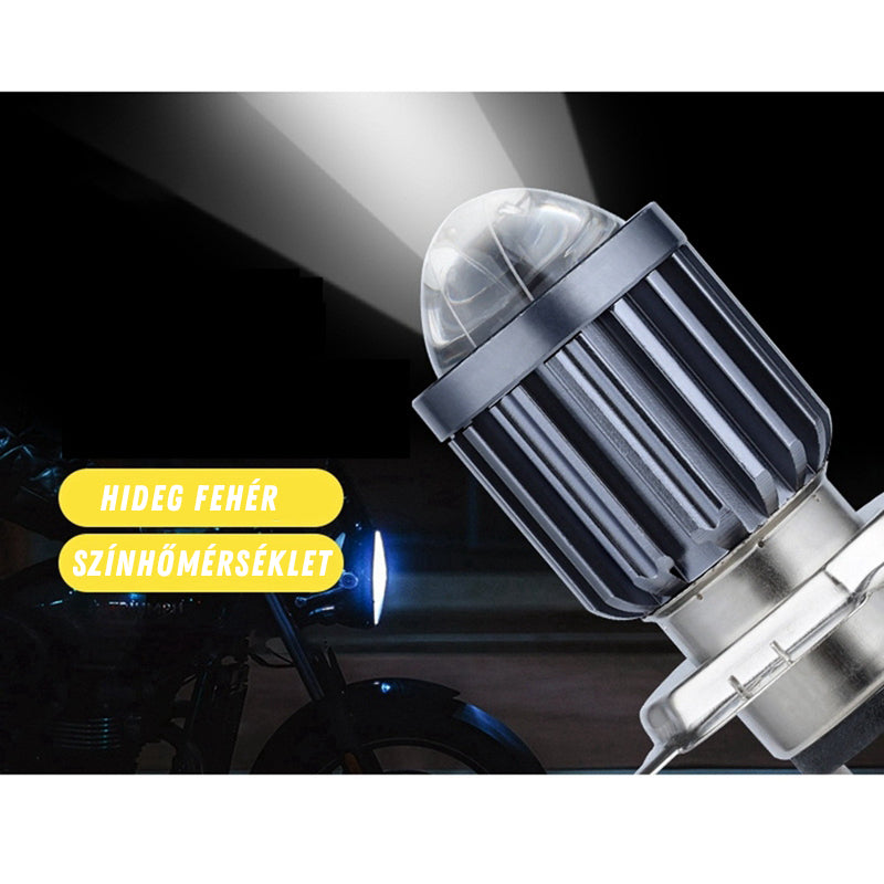 H6 BA20D led izzó motorba projektoros