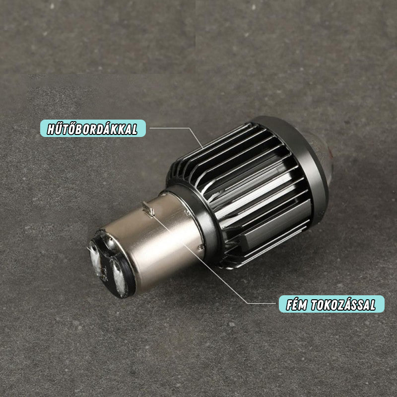 H6 BA20D led izzó motorba projektoros