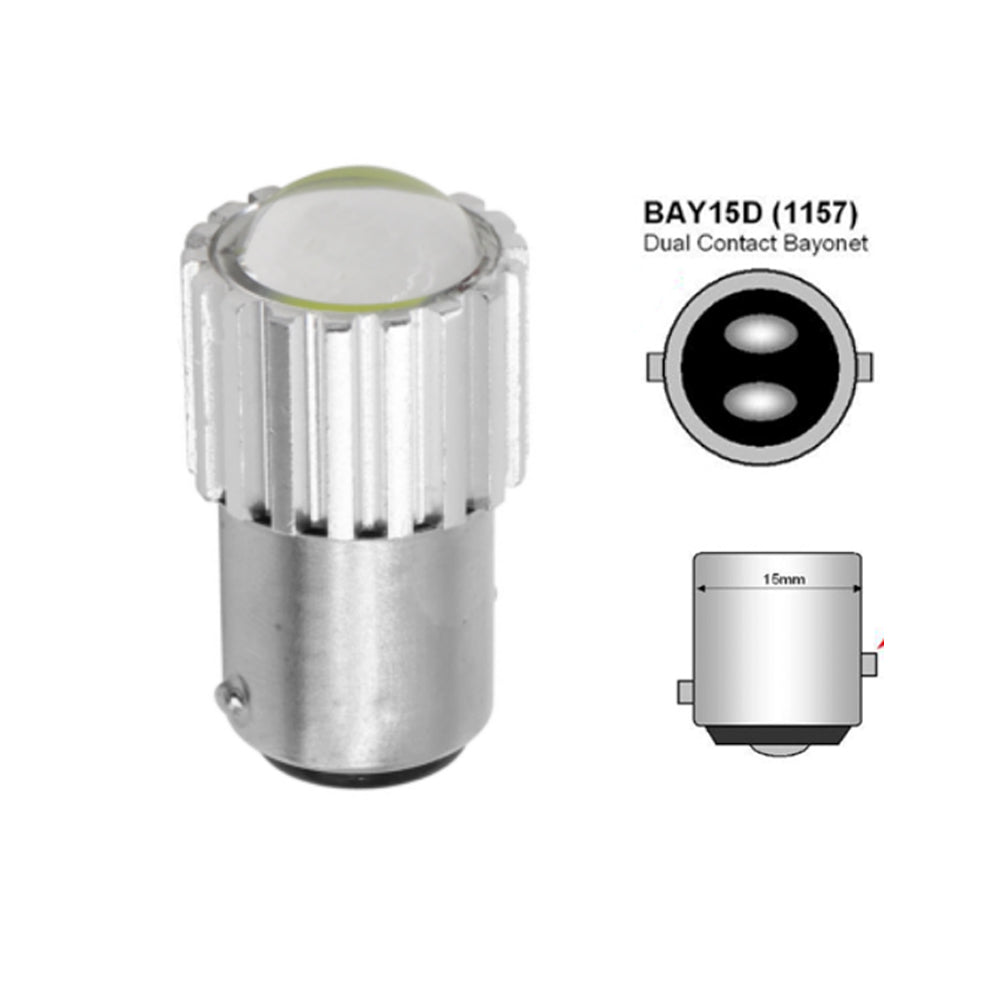 BAY15D led fehér 2db