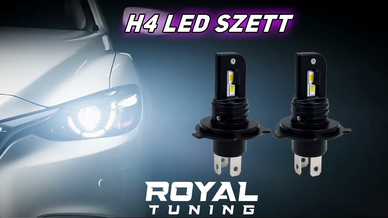H4 Led izzó Black Series 2db