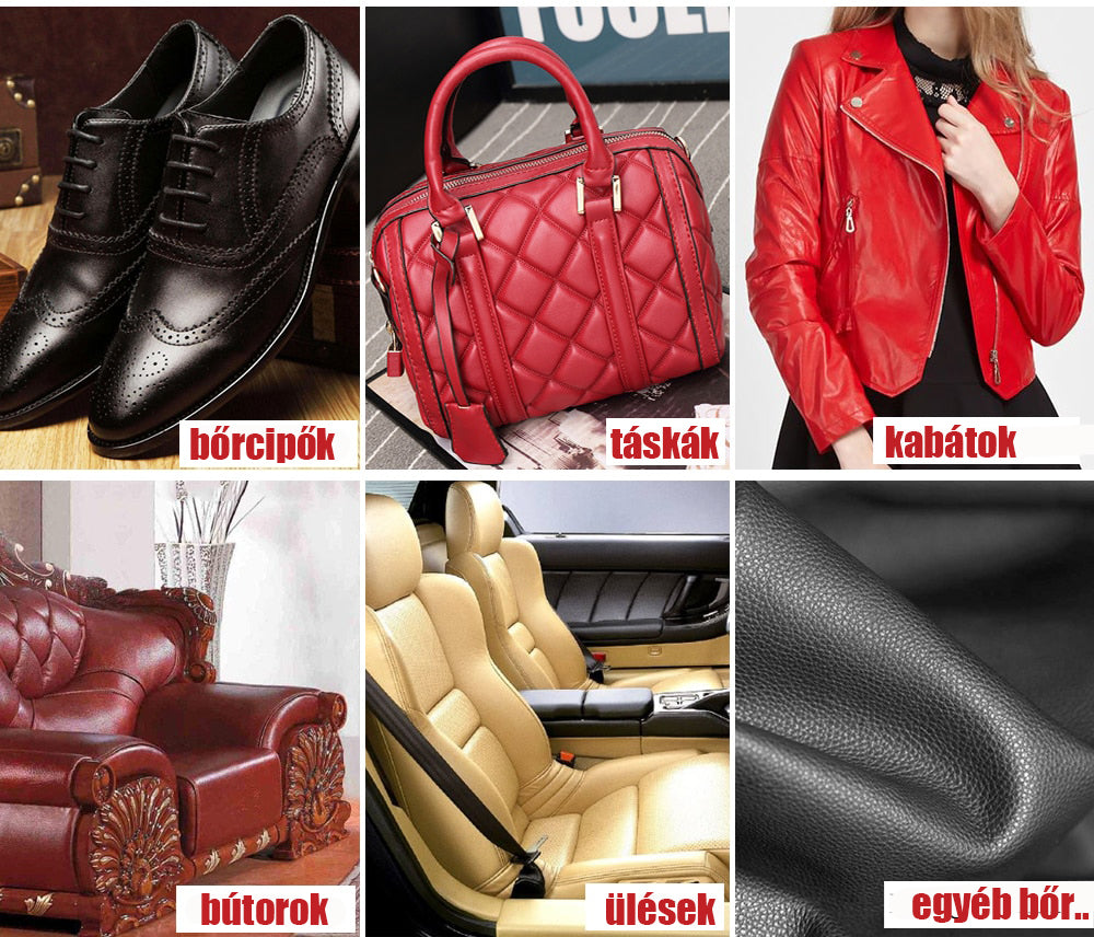 Bőrjavító készlet fekete színben