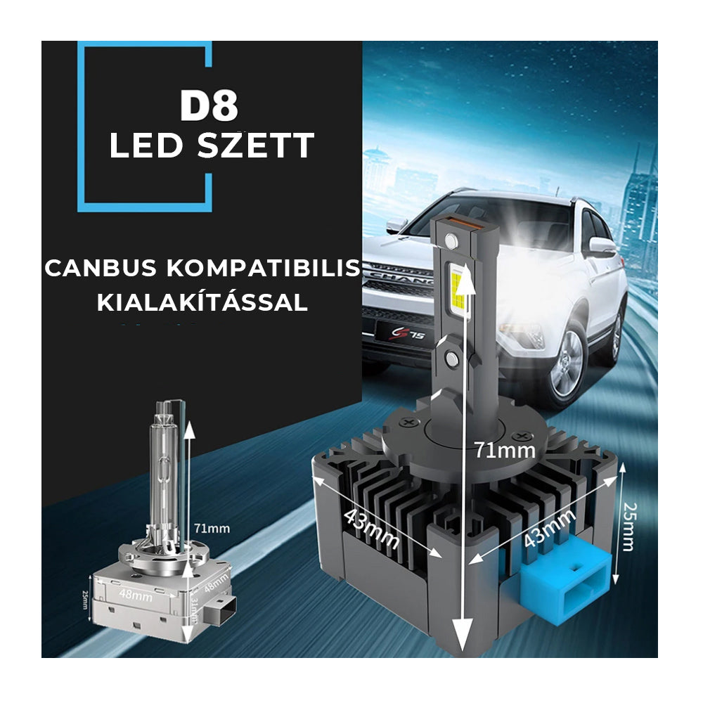 D8S Led izzó 2db