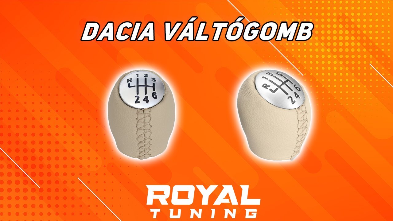 Dacia váltógomb 6 sebességes bőrözött beige