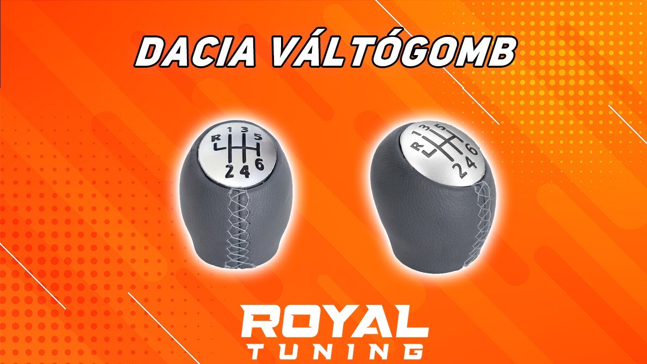 Dacia váltógomb 6 sebességes bőrözött szürke