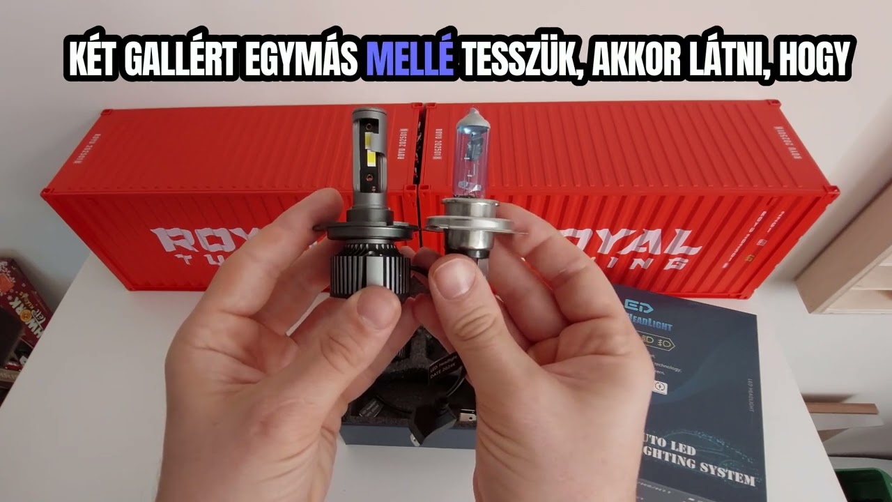 H4 Led izzó 2db 4300K