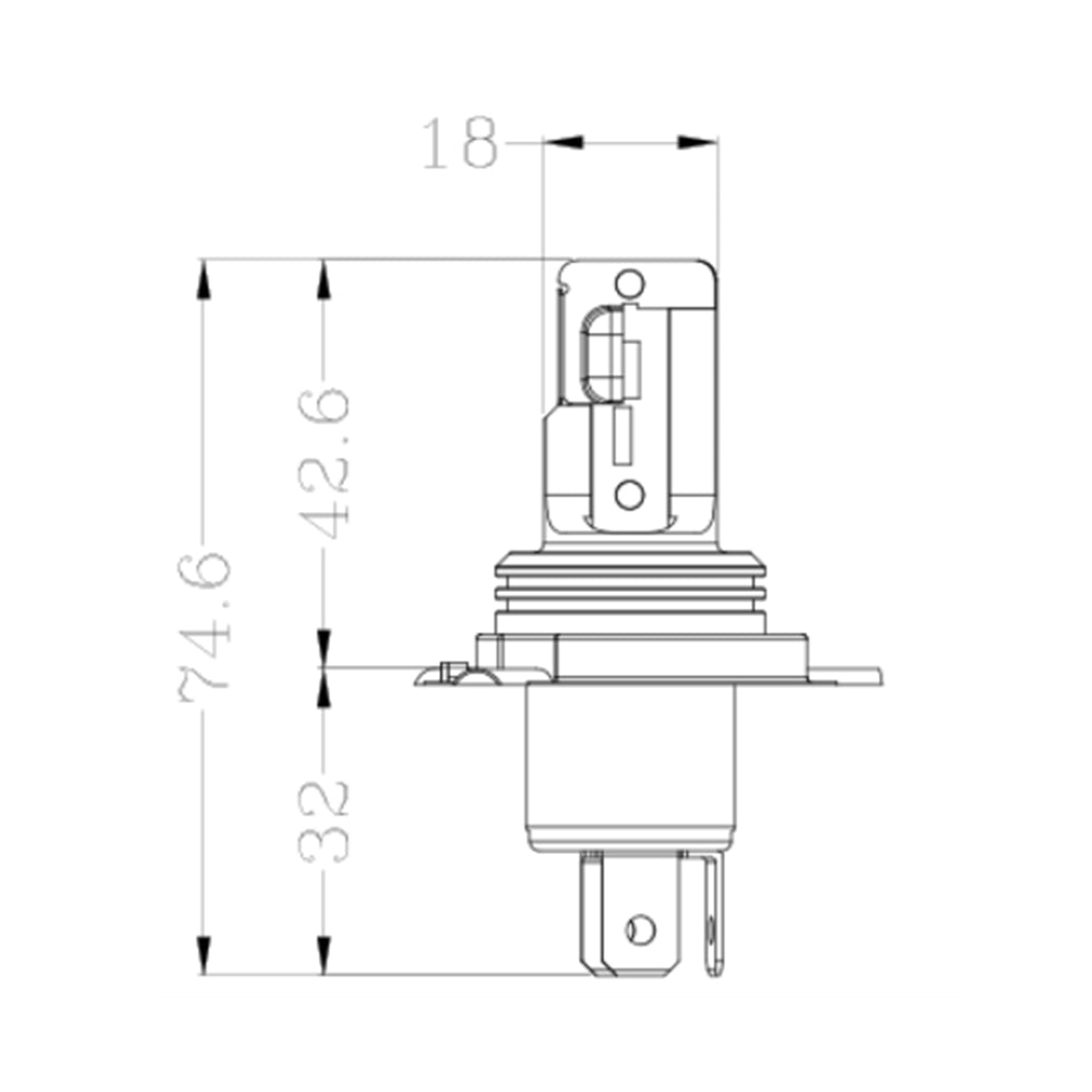 H4 Led izzó motorba