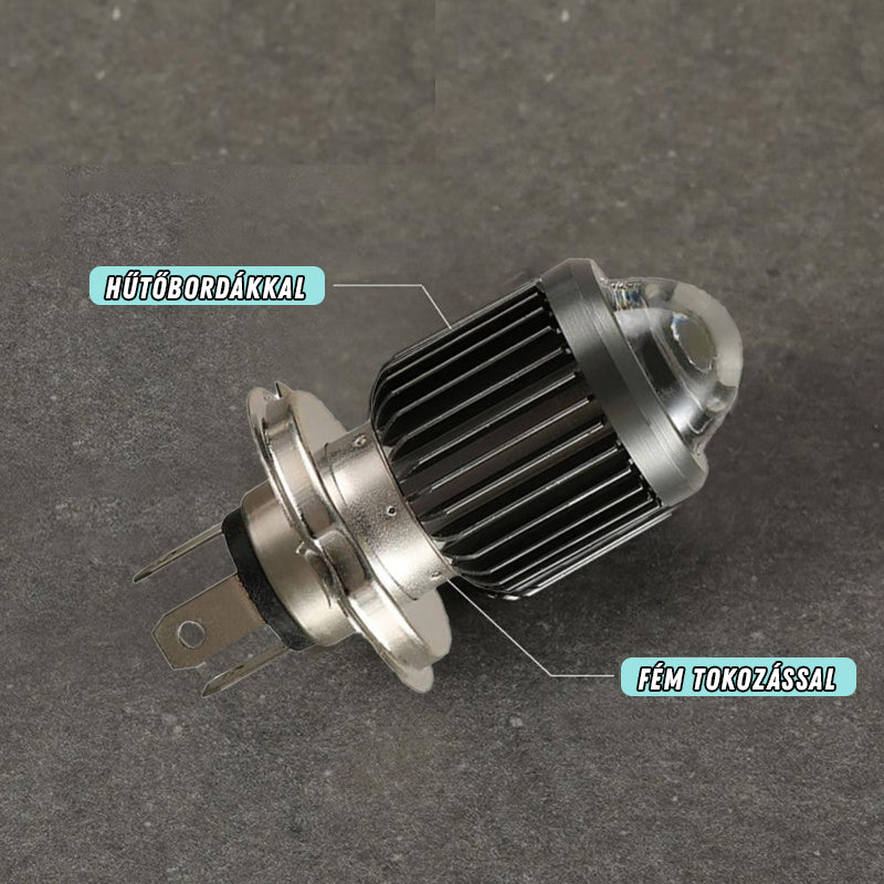 H4 led izzó motorba projektoros