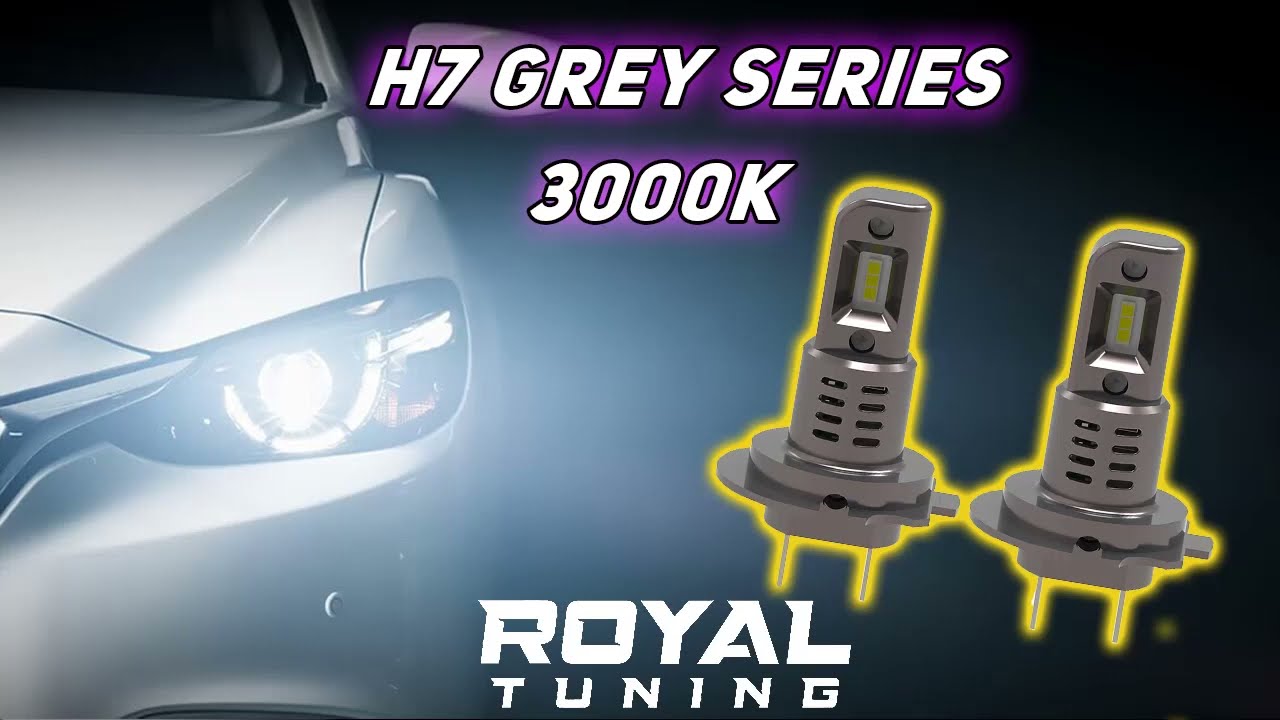 H7 Led izzó Grey series 2db 3000K kadmiumsárga