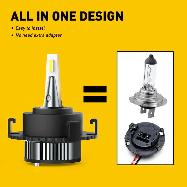 H7 Led izzó 2db Kia adapteres