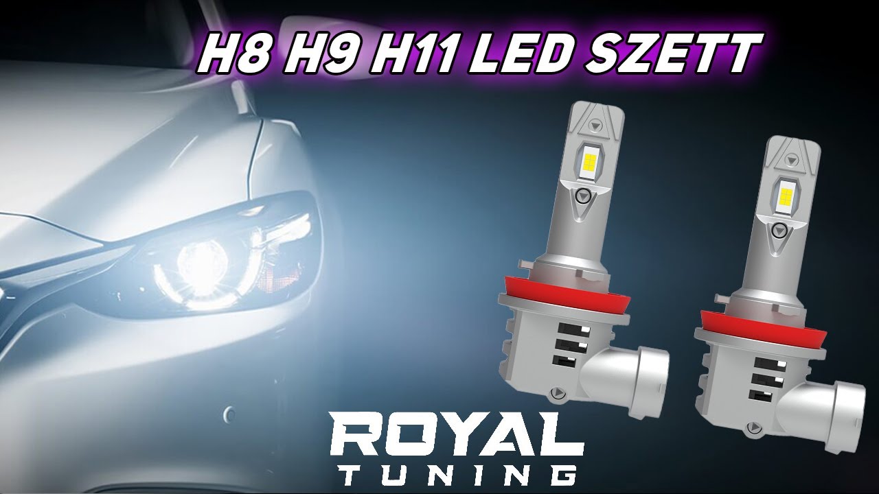 H11 Led izzó ventillátorral 2db