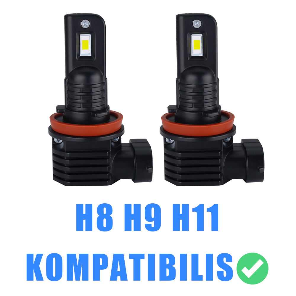 H8 Led izzó Black Series 2db