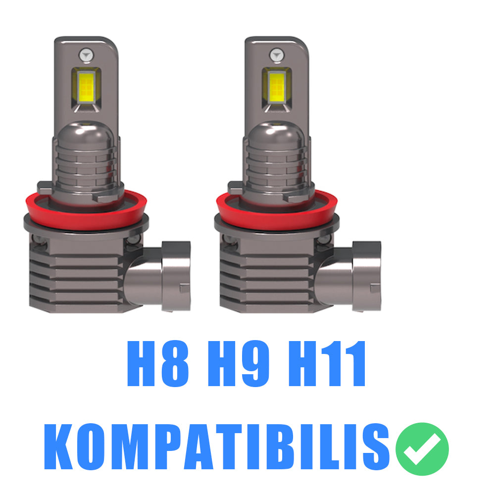 H11 Led izzó 2db 3000K Kadmiumsárga