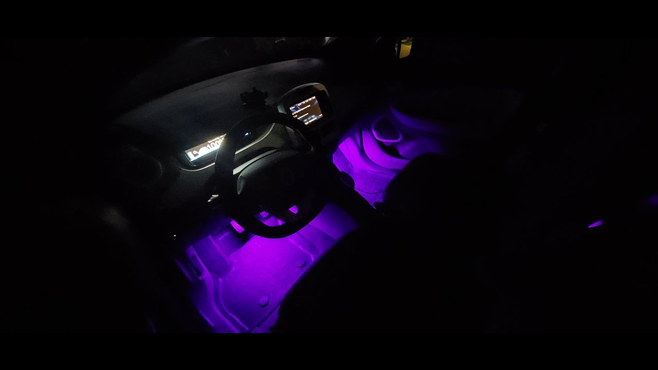 Led lábtér világítás szett bluetooth funkcióval