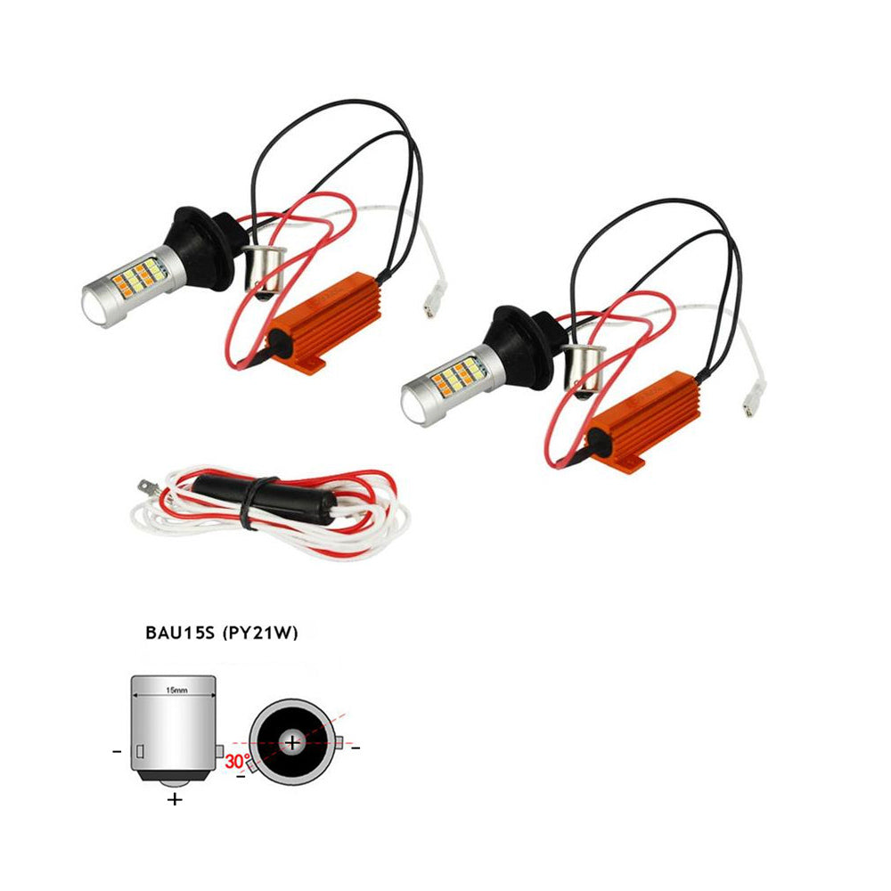 BAU15S Led izzó nappali menetfény és index funkcióval 2db
