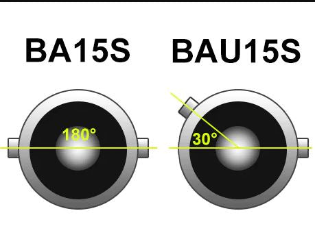 BA15S led sárga projektoros -prémium- 2db