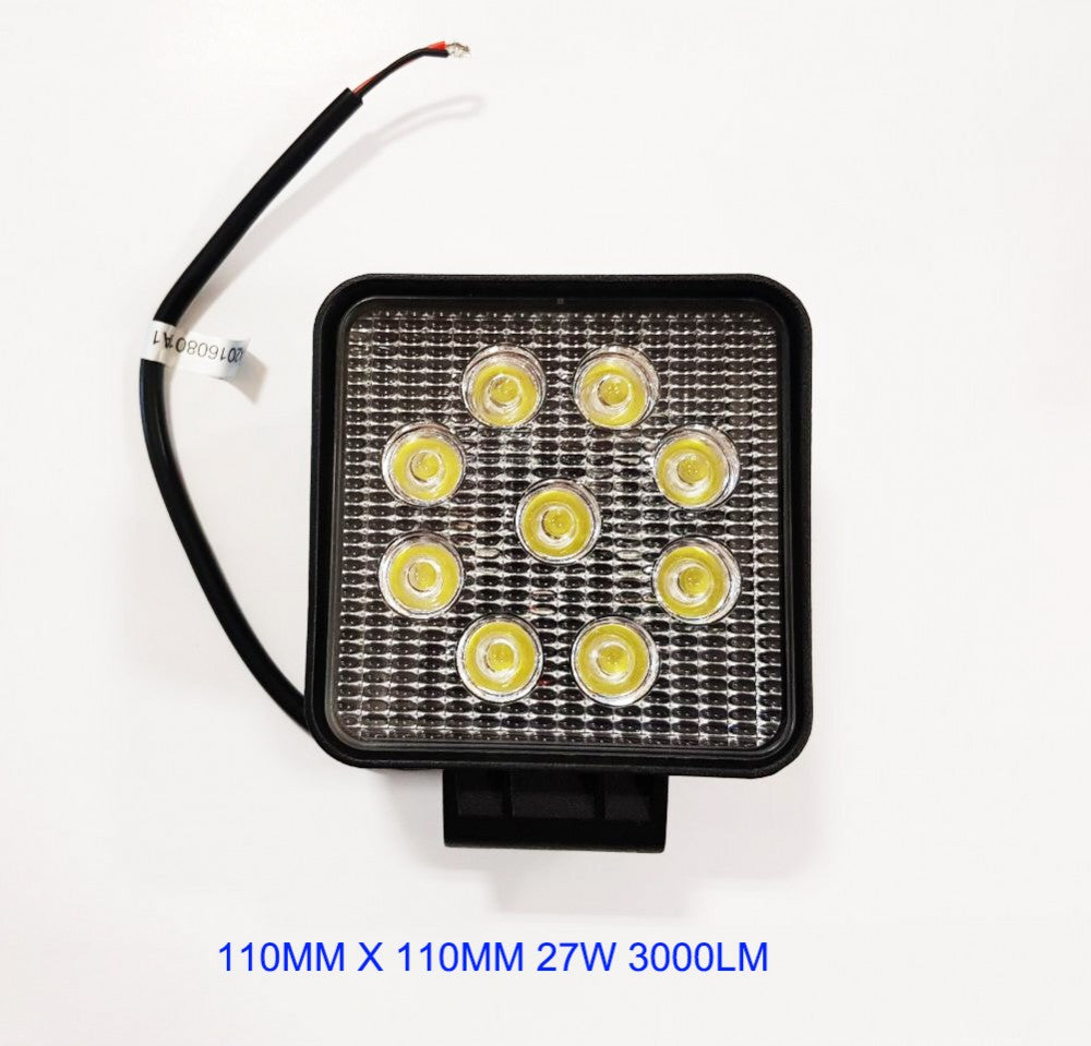 Ledes munkalámpa 12V/24V 9ledes E-jeles