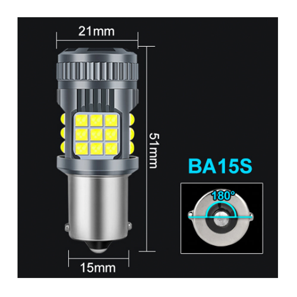 BA15S led narancssárga CANBUS 2db